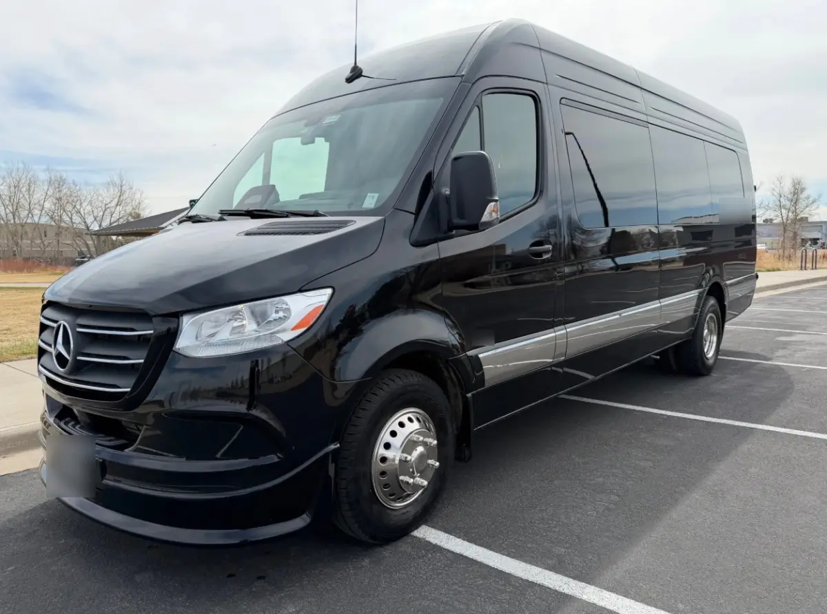 Pitkin County Colorado 13 passenger black executive Sprinter