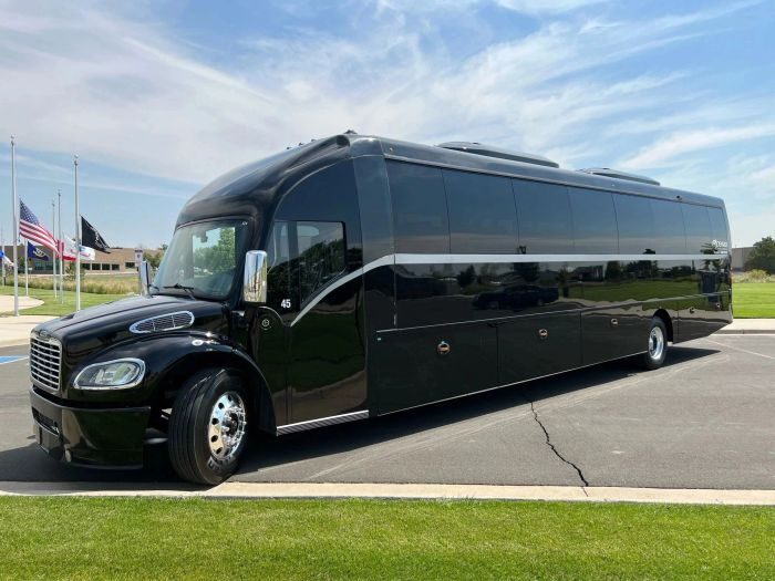 Black coach bus – Aspen limo service