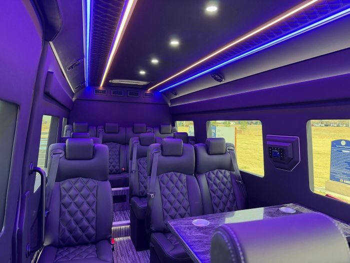 Executive Sprinter seating – Aspen limo service