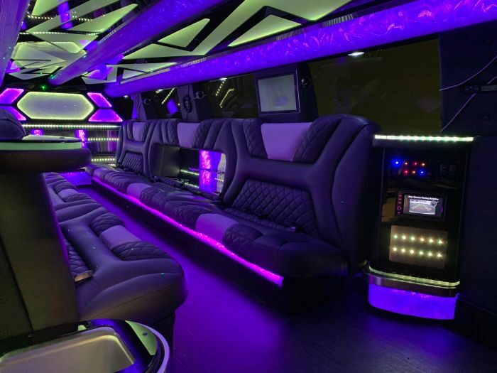 SUV limo interior – Aspen limo service
